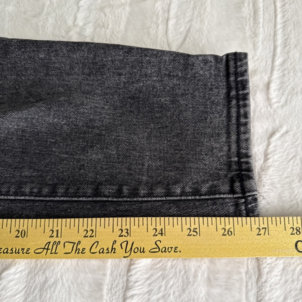 OLD NAVY LADIES BLACK HIGH RISE O.G. STRAIGHT JEANS SIZE 0, SECRET SLIM POCKETS - Picture 4 of 8